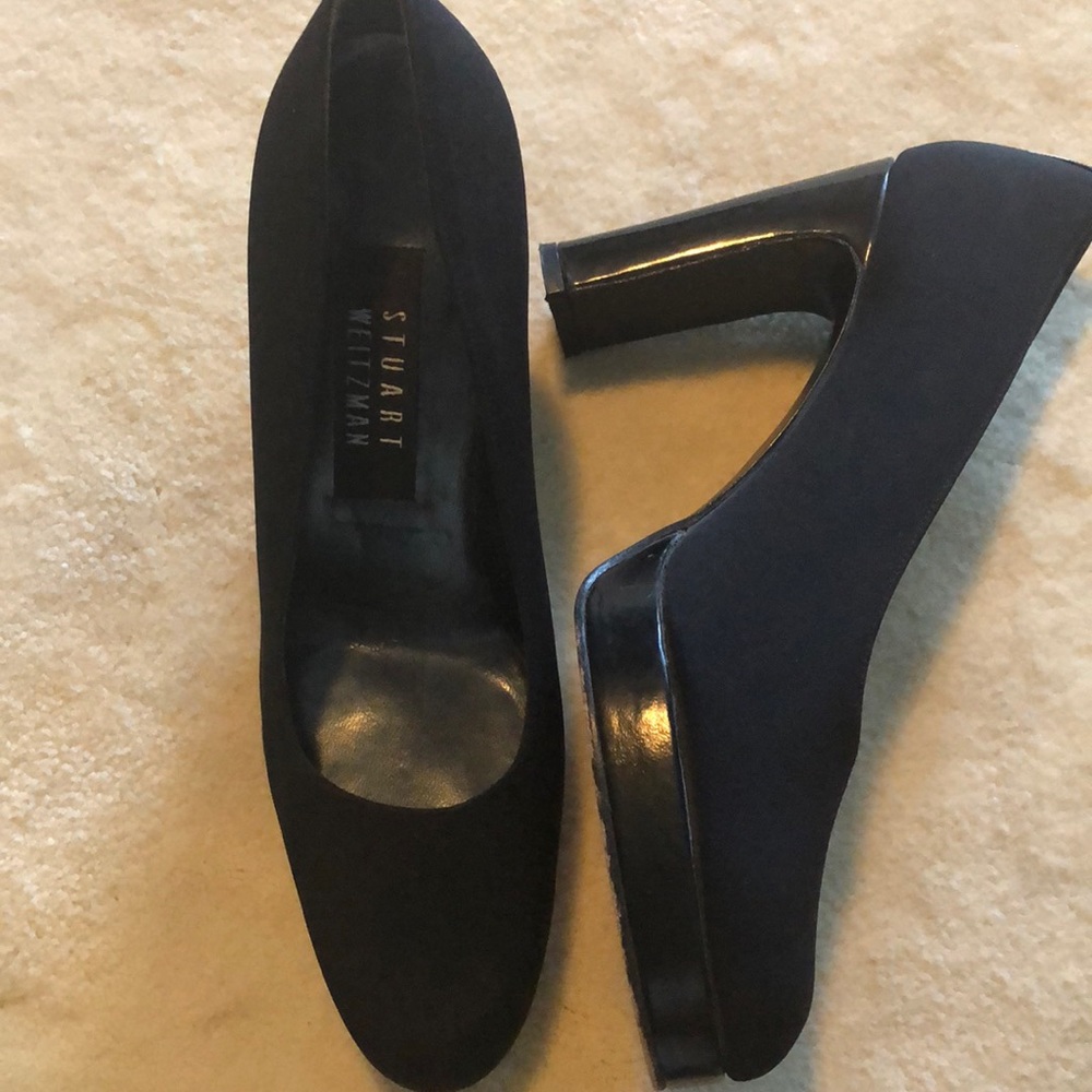Stuart Weizmann black Black  platform Pump shoes